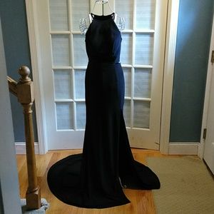 Black Two Piece Sherri Hill Prom Dress